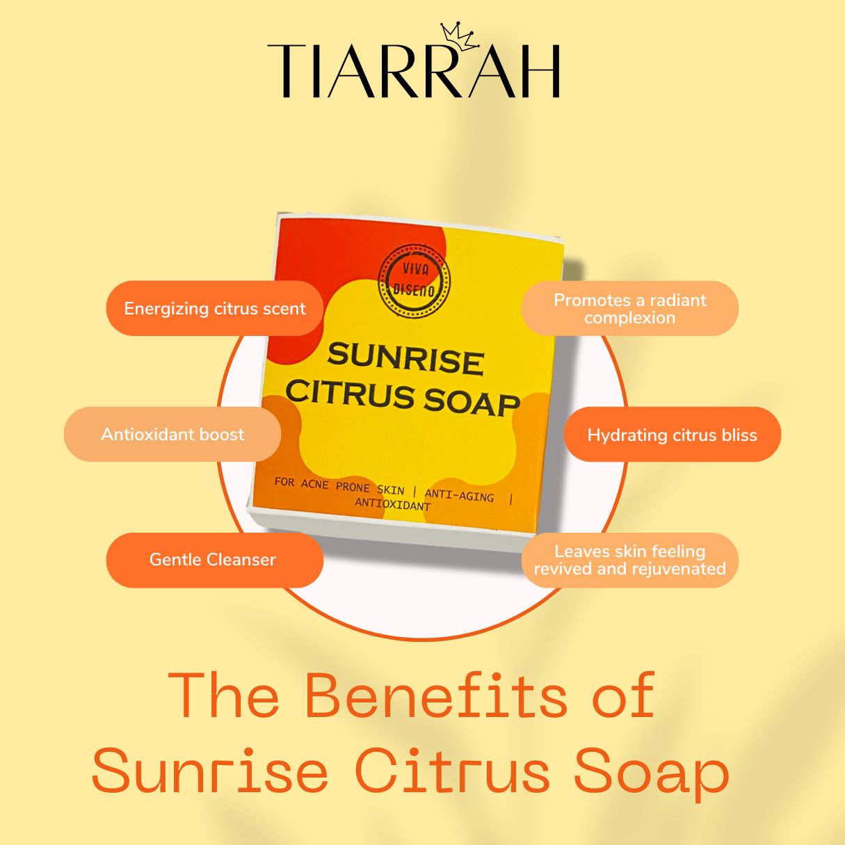 Organic Citrus Soap from Tiarrah - The Luxury Bath and Body Care Shop