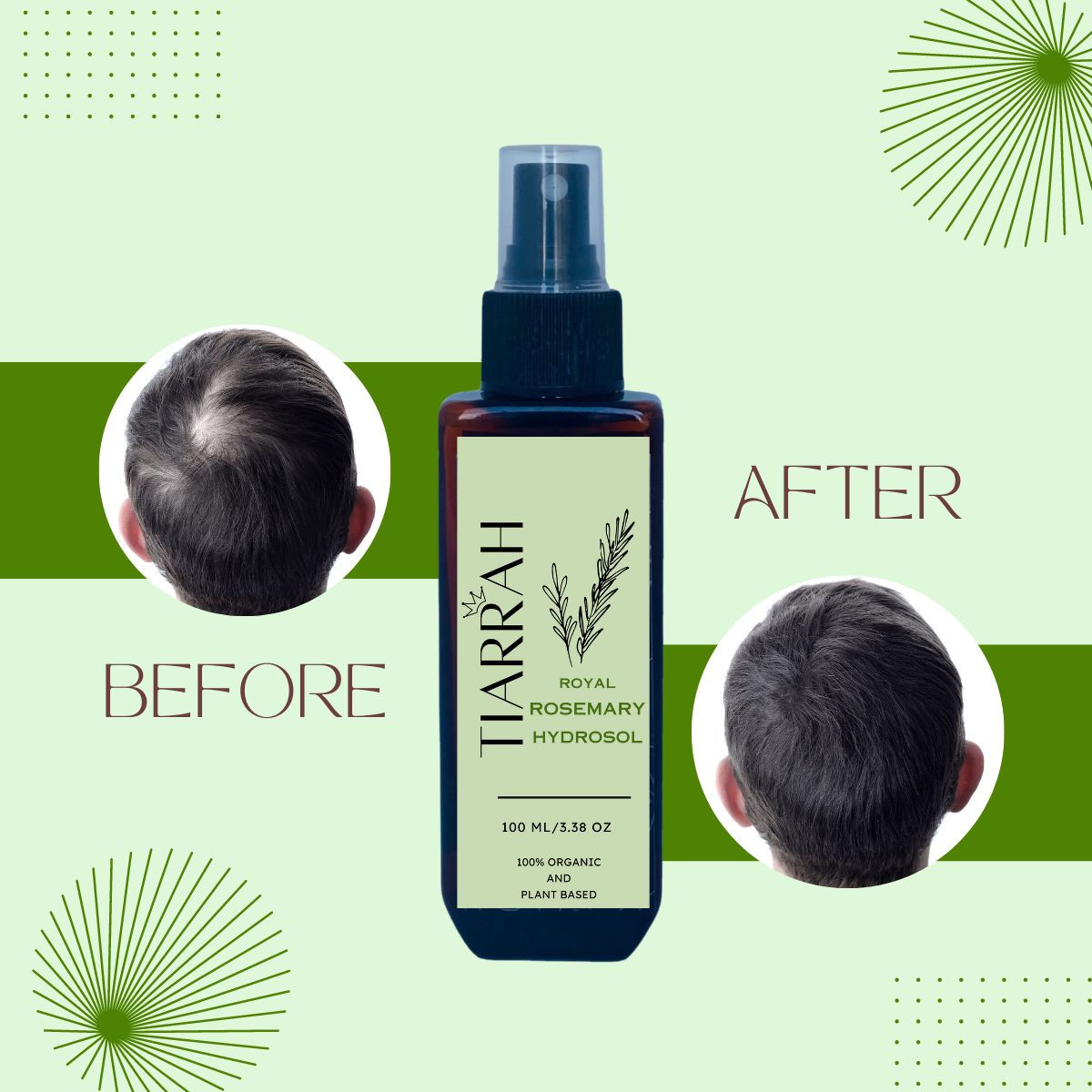 Organic Rosemary Hydrosol from Tiarrah: Hair Mist - The Luxury Bath and Body Care Shop