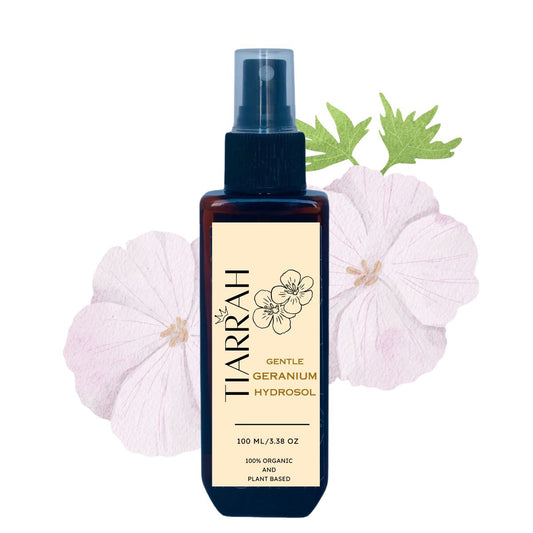 Tiarrah Gentle Geranium Hydrosol: Natural, Organic, Non-Toxic - The Luxury Bath and Body Care Shop
