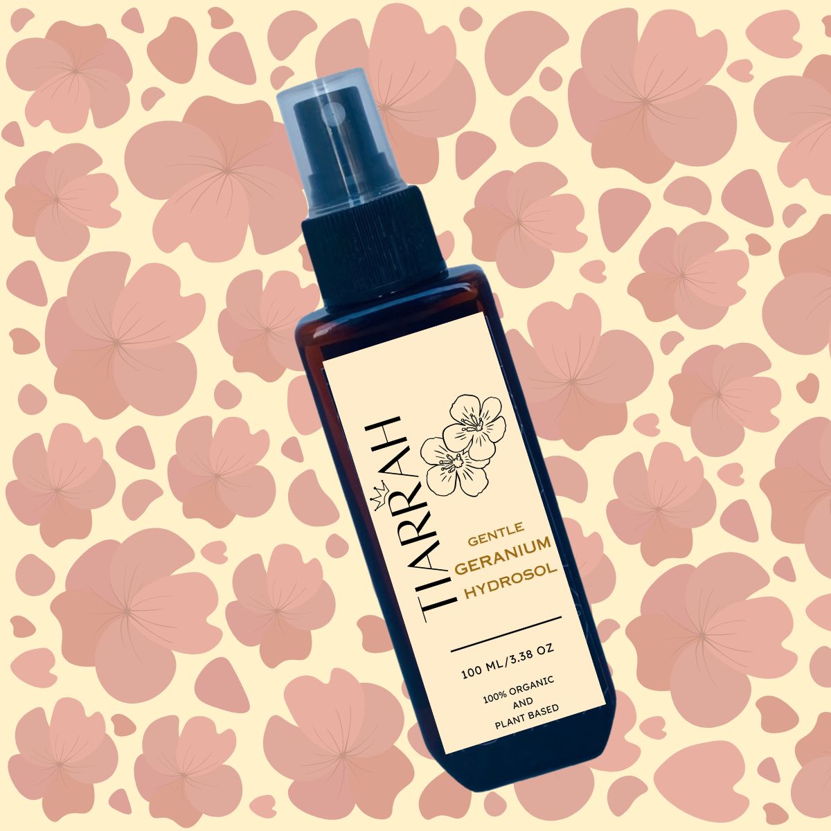 Luxury Gentle Geranium Hydrosol by Tiarrah: Organic, Non-Toxic - The Luxury Bath and Body Care Shop
