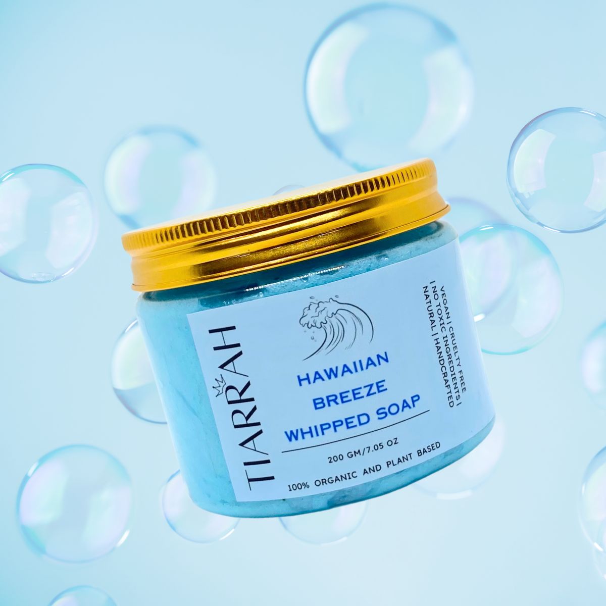 Luxury Hawaiian Breeze Whipped Soap by Tiarrah: Organic, Non-Toxic - The Luxury Bath and Body Care Shop
