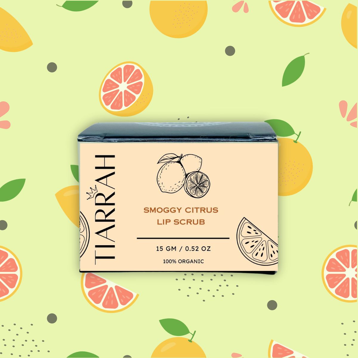 Luxury Smoggy Citrus Lip Scrub by Tiarrah: Organic, Non-Toxic - The Luxury Bath and Body Care Shop