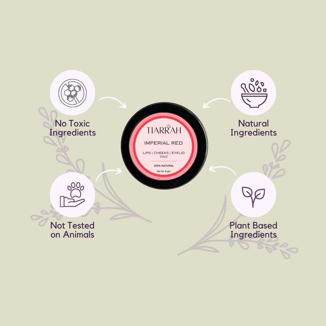 Tiarrah's Imperial Red Tint: Pure, Safe, Rich - The Luxury Bath and Body Care Shop