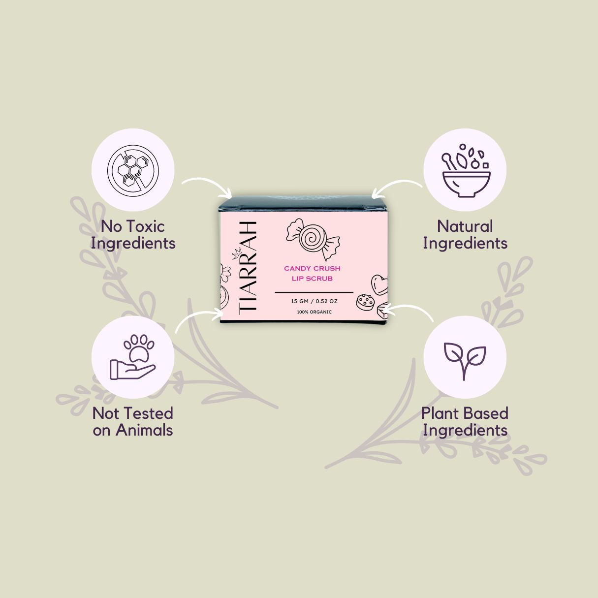 Tiarrah's Candy Crush Lip Scrub: Pure, Safe, Sweet - The Luxury Bath and Body Care Shop