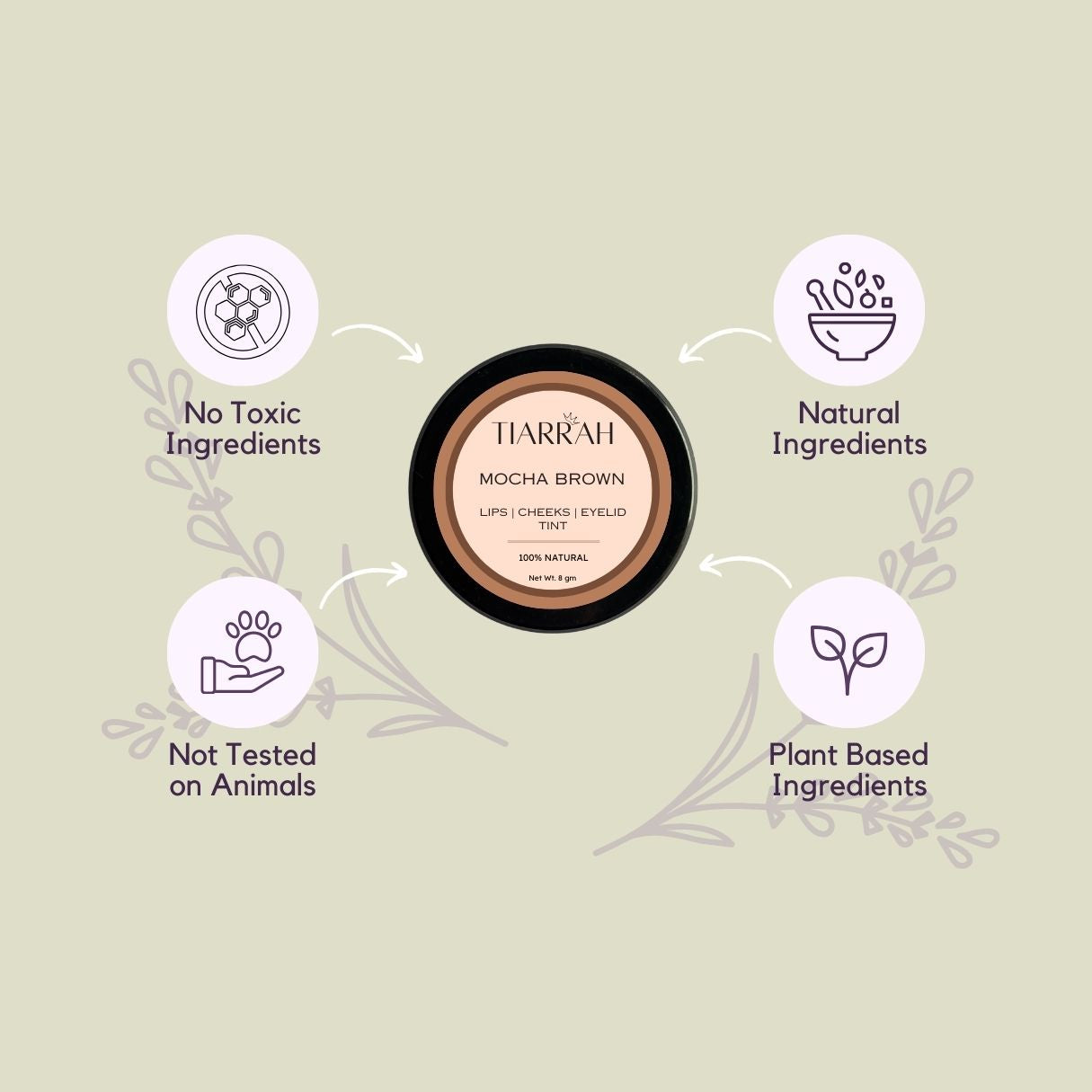 Tiarrah's Mocha Brown Tint: Pure, Safe, Rich - The Luxury Bath and Body Care Shop