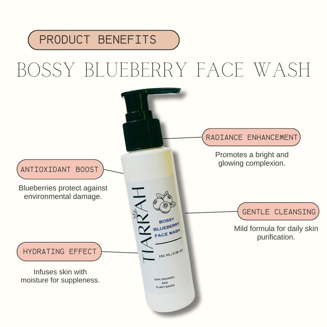 Tiarrah's Blueberry Face Wash: Natural & Non-Toxic - The Luxury Bath and Body Shop