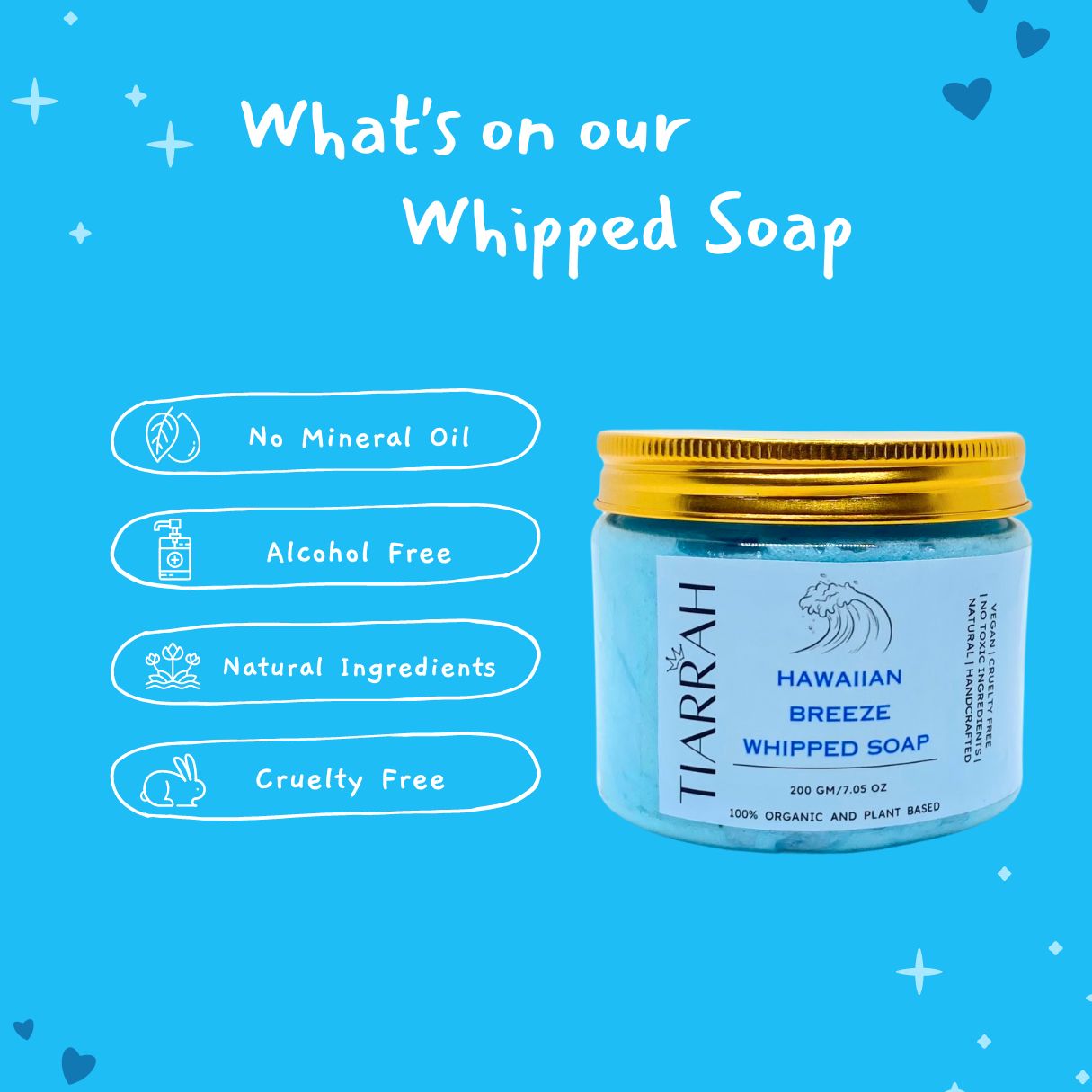 Tiarrah's Hawaiian Breeze Whipped Soap: Natural & Non-Toxic - The Luxury Bath and Body Care Shop