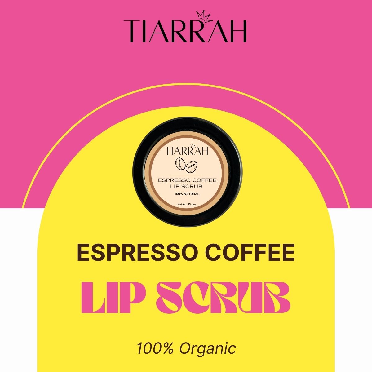 Tiarrah's Espresso Coffee Lip Scrub: Natural & Non-Toxic - The Luxury Bath and Body Care Shop