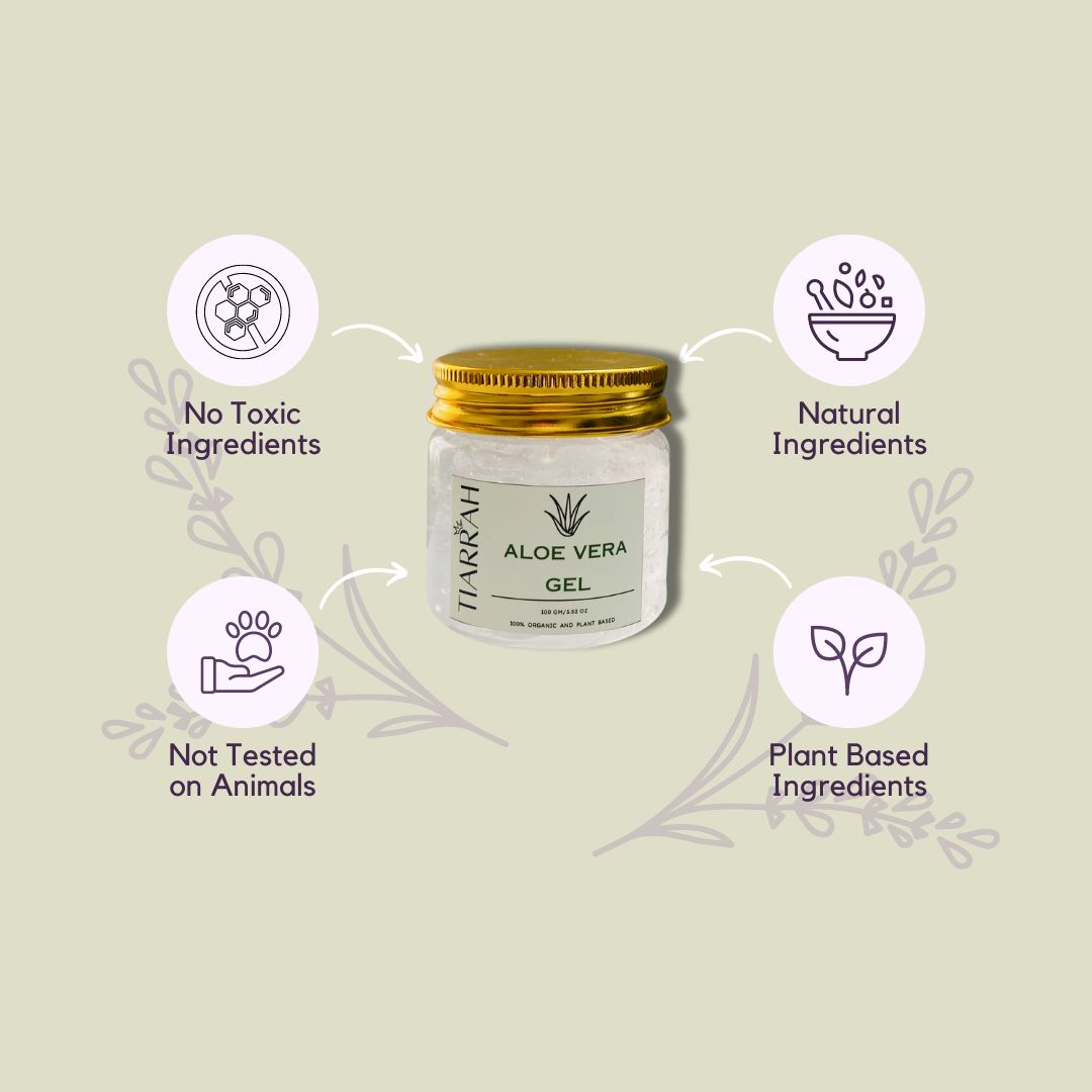 Tiarrah Aloe Vera Gel: Natural, Organic, Non-Toxic - The Luxury Bath and Body Shop