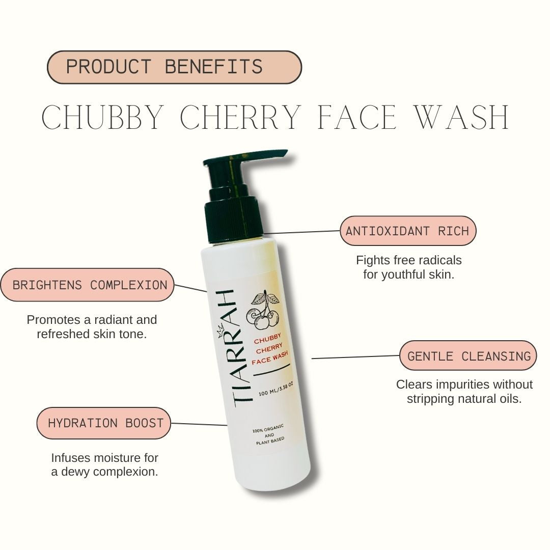 Tiarrah's Cherry Face Wash: Natural & Non-Toxic - The Luxury Bath and Body Shop