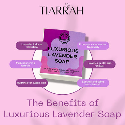 Organic Lavender Soap from Tiarrah - The Luxury Bath and Body Care Shop