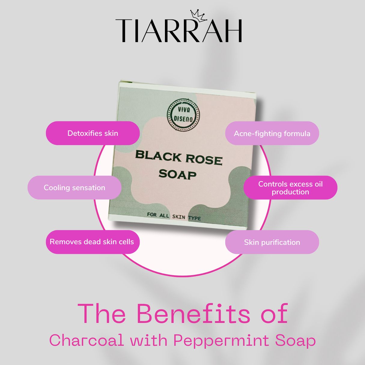 Organic Black Rose Soap from Tiarrah - The Luxury Bath and Body Care Shop