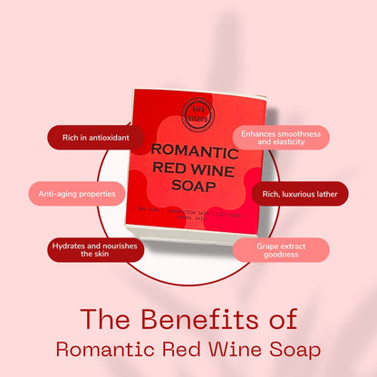 Organic Romantic Red Wine Soap from Tiarrah - The Luxury Bath and Body Care Shop