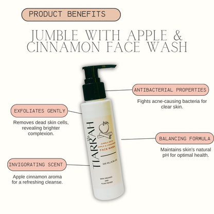 Tiarrah's Apple Cinnamon Face Wash: Natural & Non-Toxic - The Luxury Bath and Body Shop