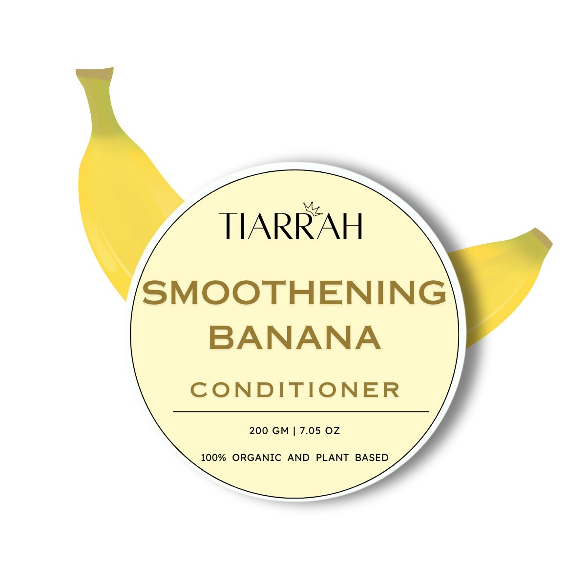 Tiarrah Smoothening Banana Hair Conditioner: Natural, Organic, Non-Toxic - The Luxury Bath and Body Care Shop