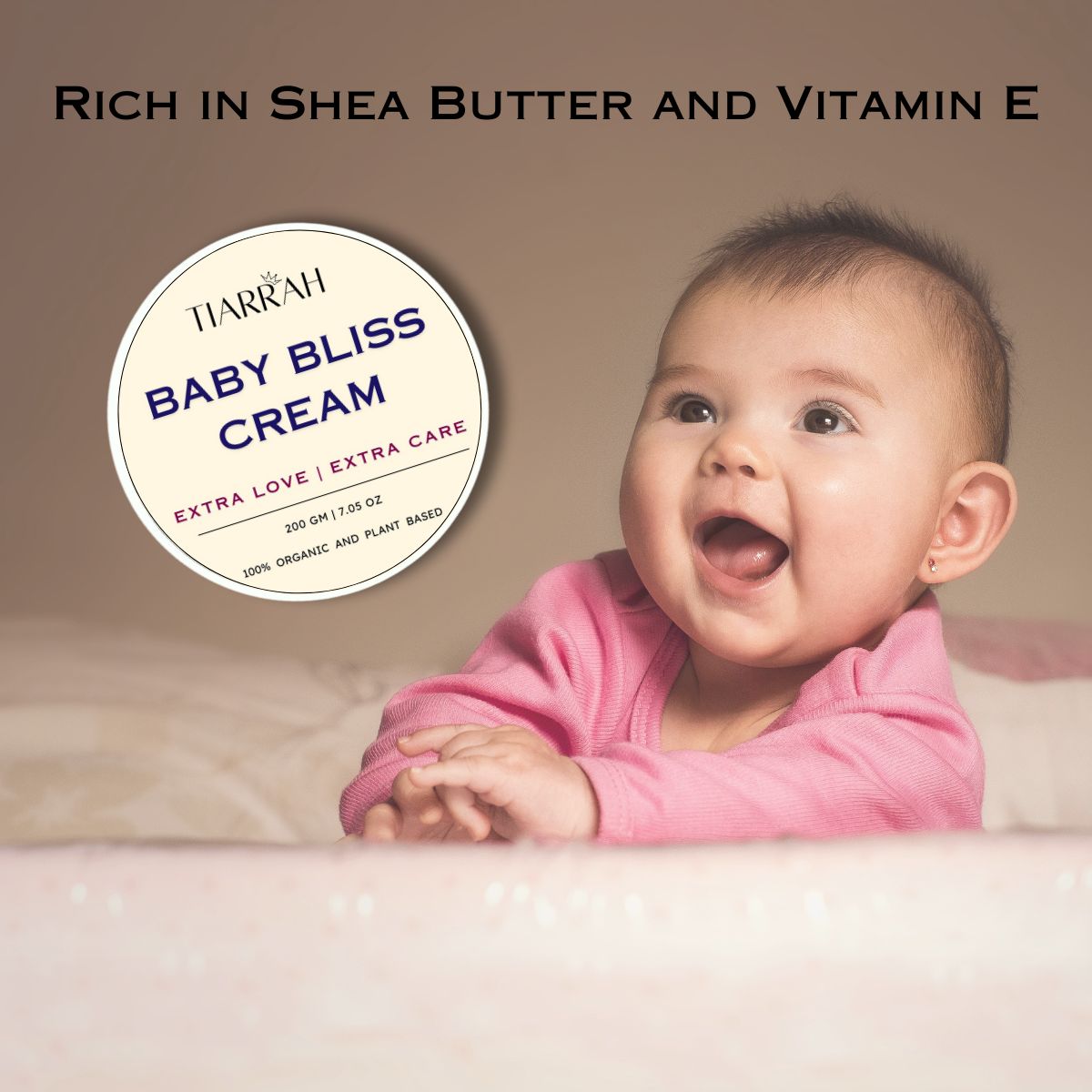 Luxury Baby Bliss Cream by Tiarrah: Organic, Non-Toxic - The Luxury Bath and Body Care Shop