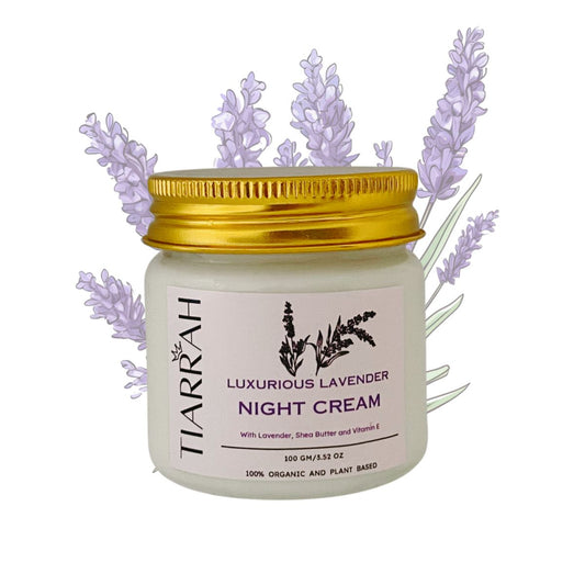 Tiarrah Lavender Night Cream: Natural, Organic, Non-Toxic - The Luxury Bath and Body Care Shop