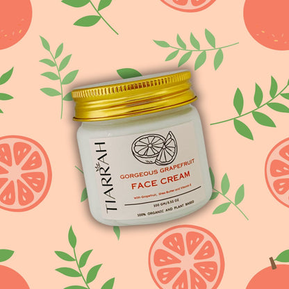 Luxury Grapefruit Moisturizing Cream by Tiarrah: Organic, Non-Toxic - The Luxury Bath and Body Care Shop