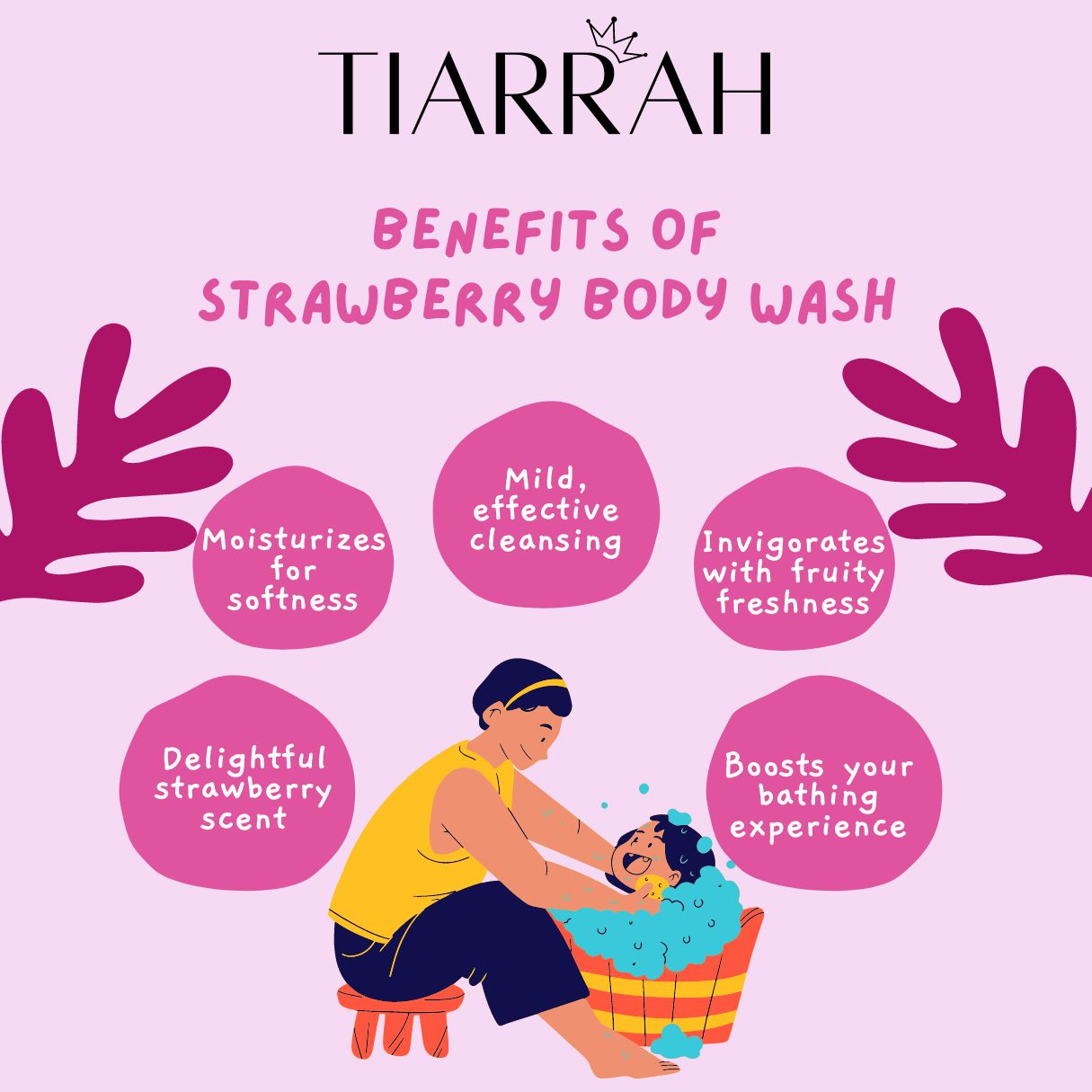 Tiarrah's Strawberry Body Wash: Natural & Non-Toxic - The Luxury Bath and Body Care Shop