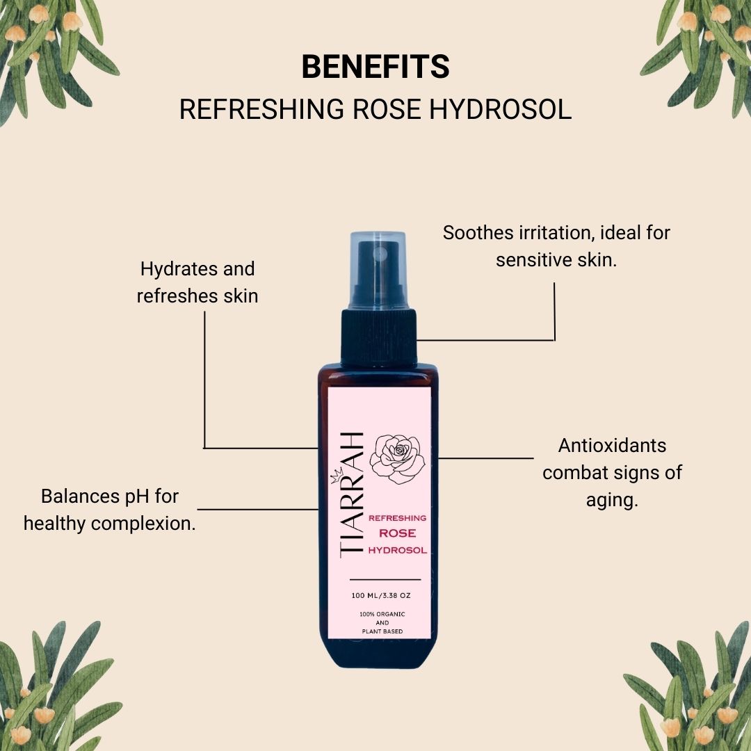 Tiarrah's Refreshing Rose Hydrosol: Natural & Non-Toxic - The Luxury Bath and Body Care Shop