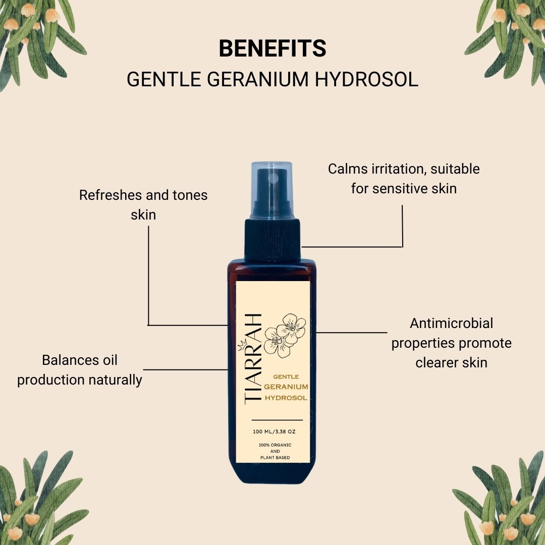 Tiarrah's Gentle Geranium Hydrosol: Natural & Non-Toxic - The Luxury Bath and Body Care Shop