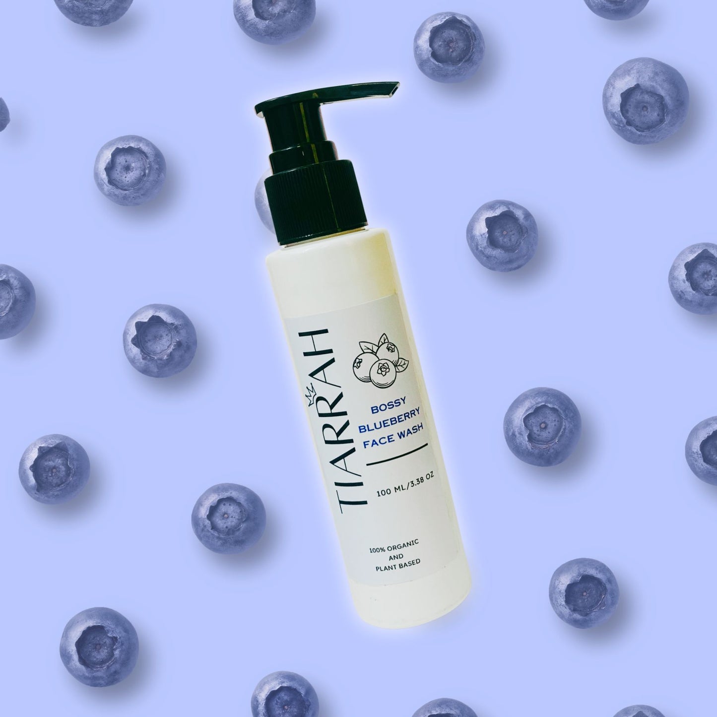 Luxury Blueberry Face Wash by Tiarrah: Organic, Non-Toxic - The Luxury Bath and Body Shop