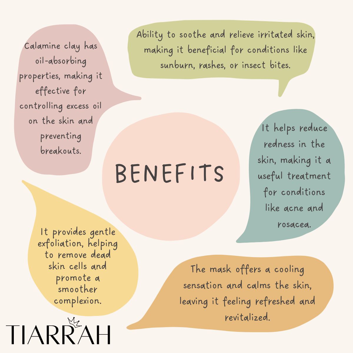 Tiarrah's Calamine Clay Face Mask: Pure, Safe, Luxurious - The Luxury Bath and Body Care Shop