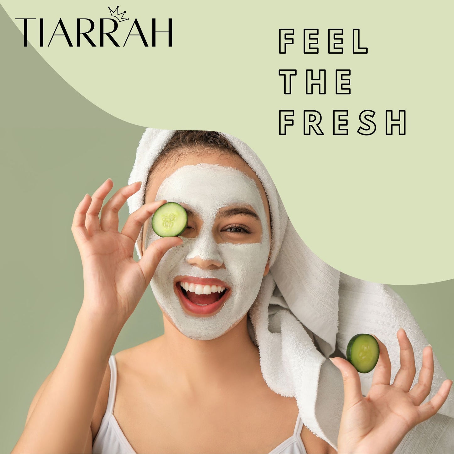 Tiarrah's Cucumber & French Green Clay Face Mask: Natural & Non-Toxic - The Luxury Bath and Body Care Shop