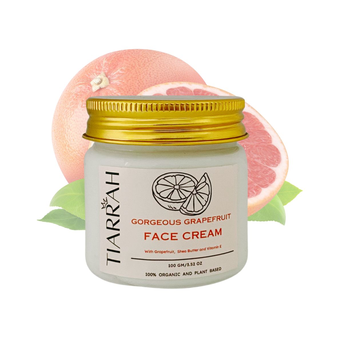 Tiarrah Grapefruit Moisturizing Cream: Natural, Organic, Non-Toxic - The Luxury Bath and Body Care Shop