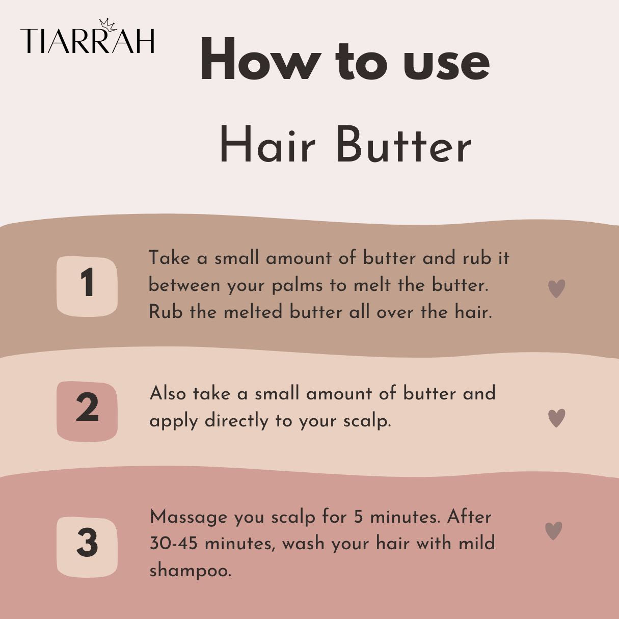 Organic Hair Butter from Tiarrah - The Luxury Bath and Body Care Shop
