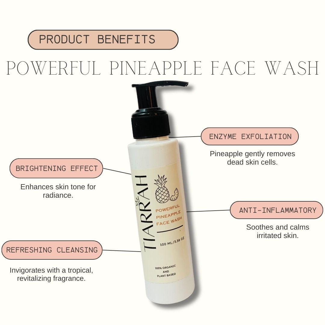 Tiarrah's Pineapple Face Wash: Natural & Non-Toxic - The Luxury Bath and Body Shop