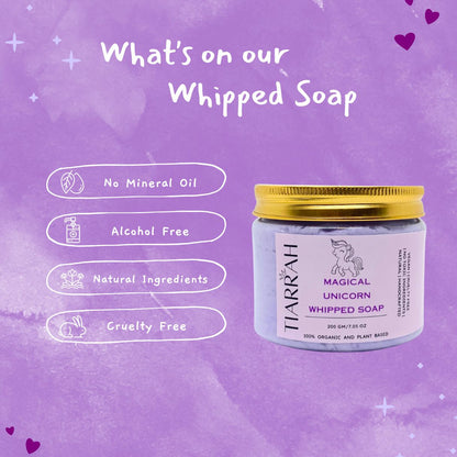 Tiarrah's Magical Unicorn Whipped Soap: Natural & Non-Toxic - The Luxury Bath and Body Care Shop