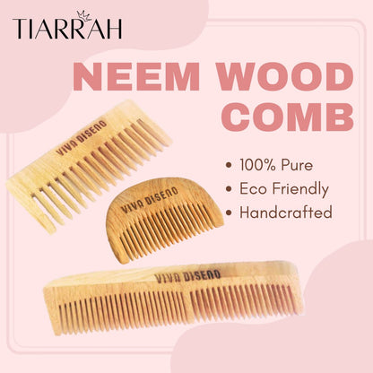 Tiarrah Baby Bliss Neem Wood Comb: Natural and Gentle - The Luxury Bath and Body Care Shop