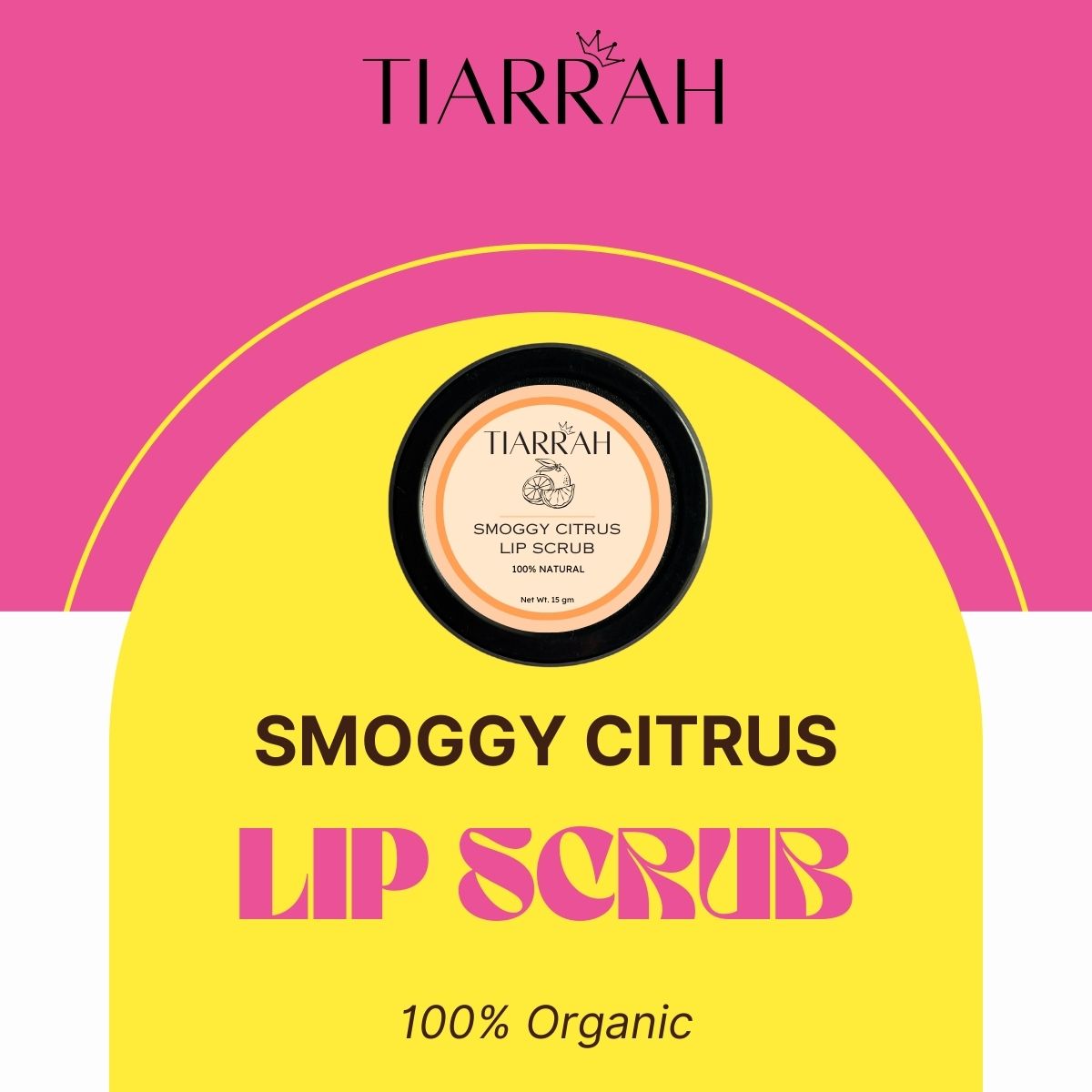 Tiarrah's Smoggy Citrus Lip Scrub: Natural & Non-Toxic - The Luxury Bath and Body Care Shop