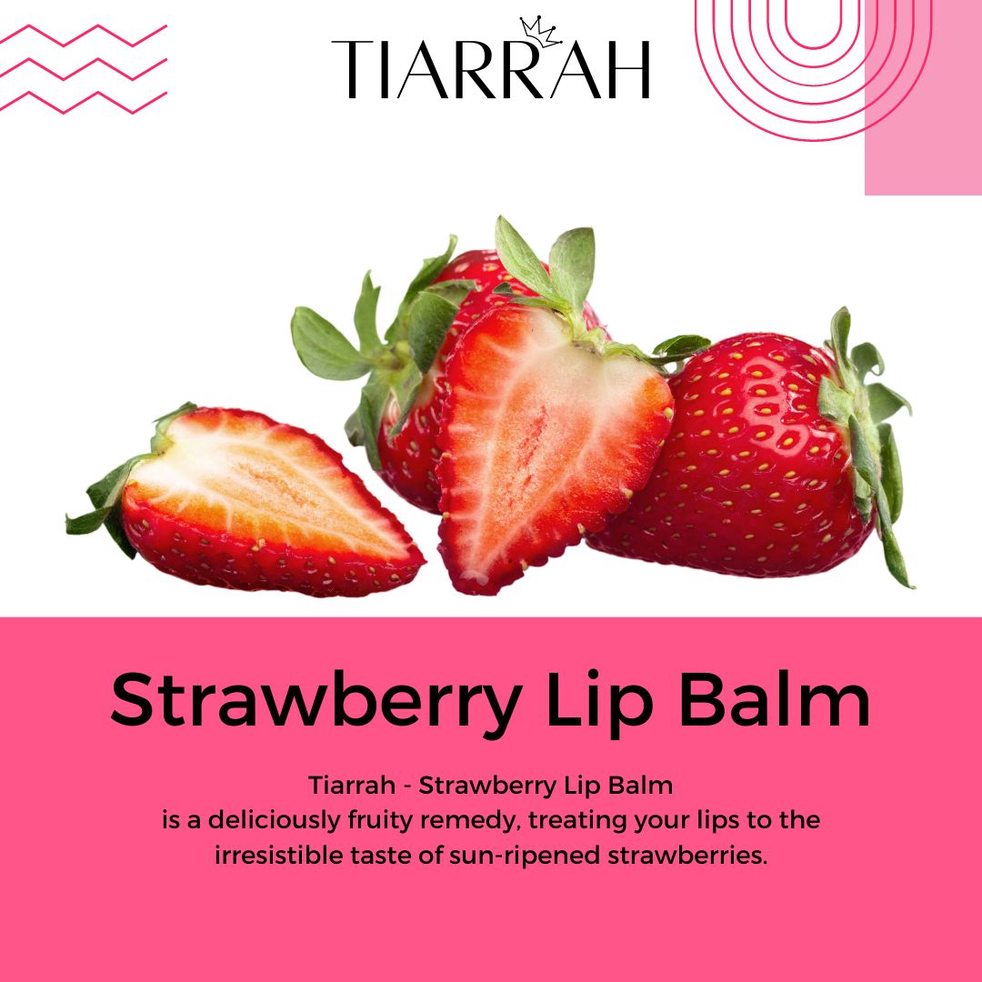 Strawberry Lip Balm - Tiarrah - the luxury bath and body shop