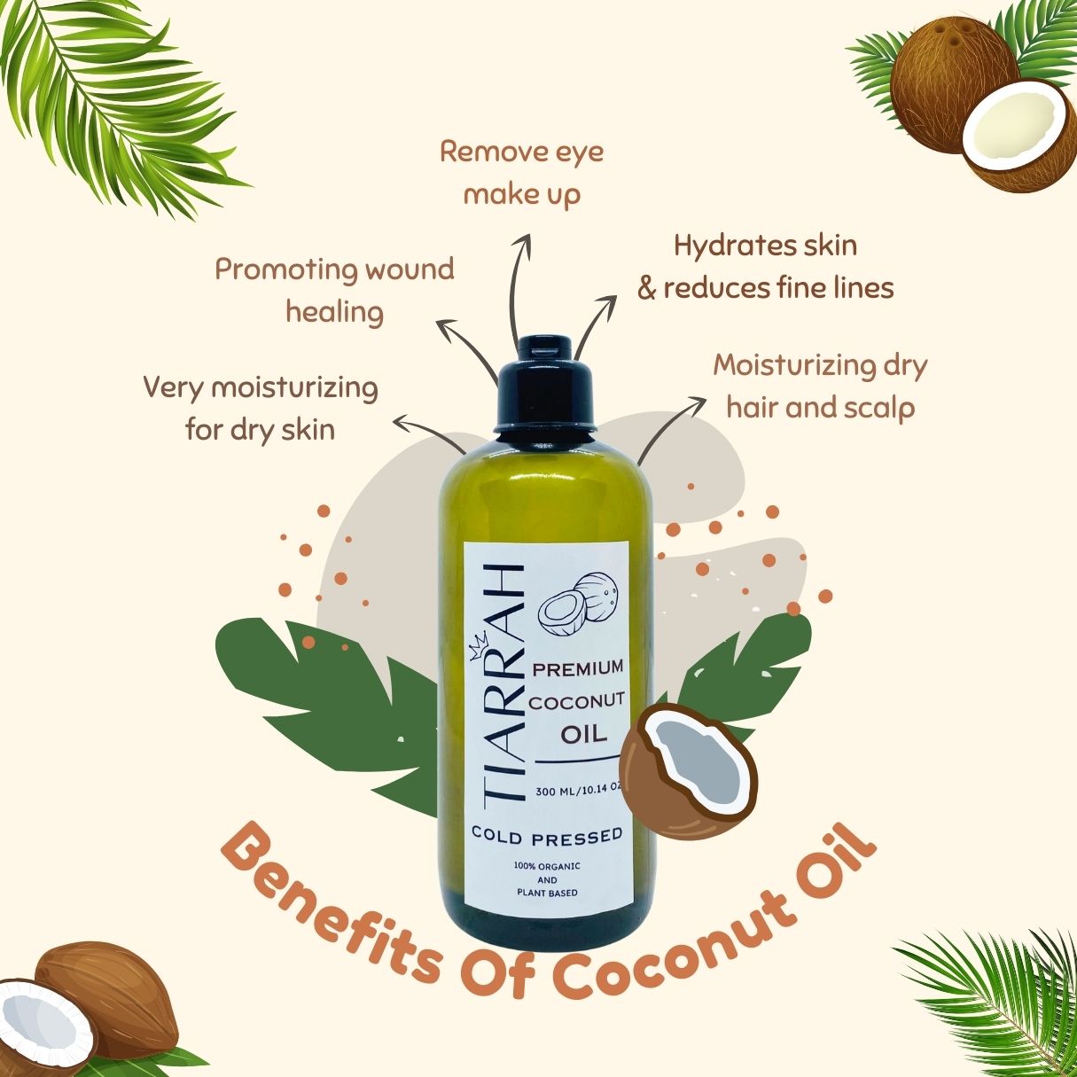 Tiarrah's Coconut Oil: Natural & Non-Toxic - The Luxury Bath and Body Care Shop