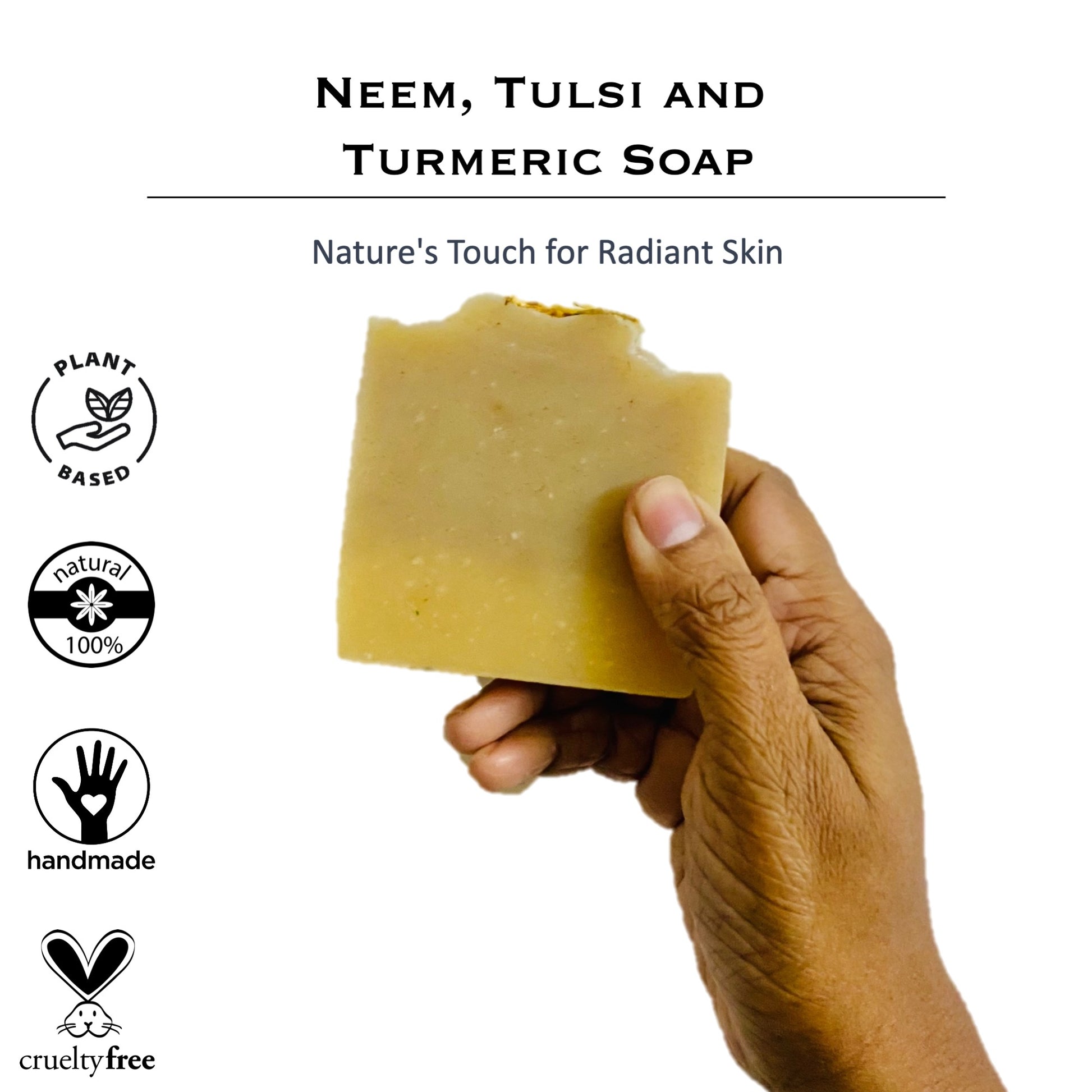 Tiarrah's Neem, Tulsi, and Turmeric Soap: Pure, Safe, Healing - The Luxury Bath and Body Care Shop