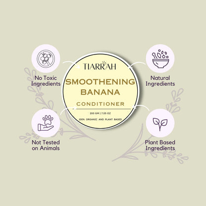 Tiarrah's Smoothening Banana Hair Conditioner: Pure, Safe, Nourishing - The Luxury Bath and Body Care Shop